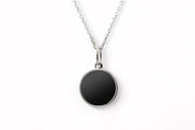 Black Diamond - Women’s 11MM Pendant Necklace - 14K White Gold - Lady Elysium Black Diamond