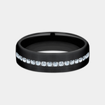 Load image into Gallery viewer, Men's Wedding Band | The Lincoln | Black Titanium | Elysium
