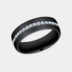 Load image into Gallery viewer, Men's Wedding Band | The Lincoln | Black Titanium | Elysium