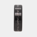 Load image into Gallery viewer, Black Diamond - Men’s Ring 8mm - Authentic Muonionalausta Meteorite Inlay With Sleeve - ARES - Elysium Black Diamond