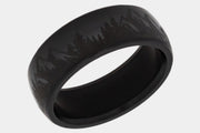 Black Diamond - Men’s Ring 8mm - Custom Laser Engraving - NYX - Elysium Black Diamond