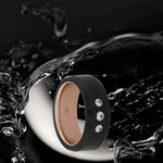 Load image into Gallery viewer, Black Diamond - Men’s Ring 8mm - Triple Stone With Sleeve - ARES - Elysium Black Diamond
