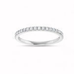 Load image into Gallery viewer, Black Diamond - Women’s Ring - RHEA - 14K White Gold - French Set - 1/4 CTW Diamond Anniversary Band - Lady Elysium Black Dia