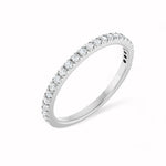 Load image into Gallery viewer, Black Diamond - Women’s Ring - RHEA - 14K White Gold - French Set - 1/4 CTW Diamond Anniversary Band - Lady Elysium Black Dia