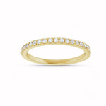 Load image into Gallery viewer, Black Diamond - Women’s Ring - RHEA - 14K Yellow Gold - French Set - 1/4 CTW Diamond Anniversary Band - Lady Elysium Black Di