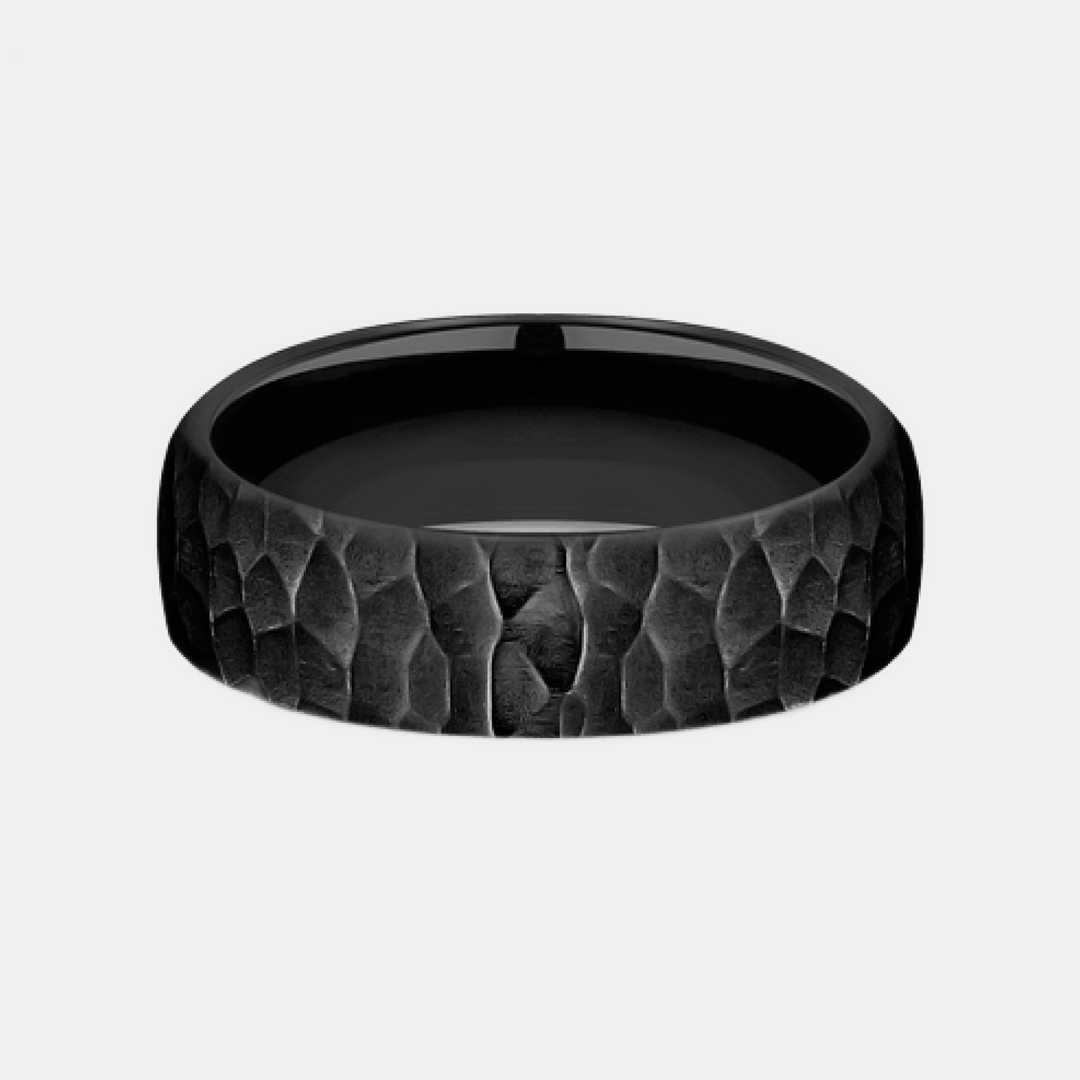 Men's Wedding Band | The Shredder | Black Titanium | Elysium