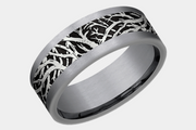 Men's Wedding Band | The Windsor | Tantalum Grey with Grey Black Titanium | Elysium