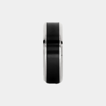 Load image into Gallery viewer, Black Diamond - Men’s Ring 8mm - POSEIDON - 14K White Gold w/ Black Diamond Inlay - Elysium Black Diamond