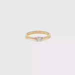 Load and play video in Gallery viewer, 9ct Gold Solitaire Ring with Round Cut Diamond