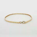 Load and play video in Gallery viewer, 14ct Yellow Gold Square Link Chain Bracelet