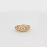 Load and play video in Gallery viewer, Tri-Tone Gold Statement Cocktail Ring