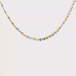 Load and play video in Gallery viewer, Yellow &amp; White Gold Bow-Motif Chain Necklace