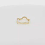 Load and play video in Gallery viewer, 14ct Modern Wavy Yellow Gold Band Ring