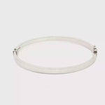 Load and play video in Gallery viewer, Elegant White Gold Bangle