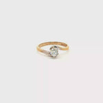 Load and play video in Gallery viewer, 9ct Gold Solitaire Ring with Round Brilliant Cut Diamond