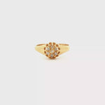Load and play video in Gallery viewer, 18ct Gold Multistone Ring with Round Brilliant Cut Diamonds