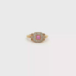 Load and play video in Gallery viewer, 9ct Gold Cocktail Ring with Vivid Pink Sapphire