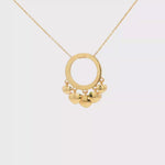 Load and play video in Gallery viewer, Yellow Gold Heart Charm Necklace