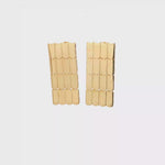 Load and play video in Gallery viewer, Yellow Gold Segmented Dangle Earrings