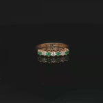 Load and play video in Gallery viewer, Emerald and Diamond Yellow Gold Ring
