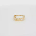 Load and play video in Gallery viewer, 14K Yellow Gold Woven Band Ring