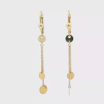 Load and play video in Gallery viewer, Yellow Gold Dangle Earrings