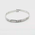 Load and play video in Gallery viewer, Men's White Gold Bracelet