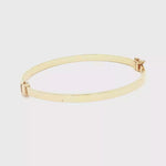 Load and play video in Gallery viewer, Elegant Yellow Gold Bangle Bracelet