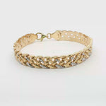 Load and play video in Gallery viewer, Elegant Yellow Gold Chain Bracelet