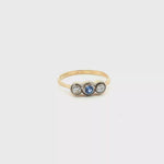 Load and play video in Gallery viewer, 9ct Gold Ring with Diamonds &amp; Tanzanite