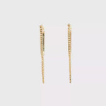 Load and play video in Gallery viewer, Yellow Gold Dangle Earrings
