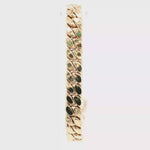 Load and play video in Gallery viewer, Luxurious Miami Cuban Link Chain Bracelet in Yellow Gold (Hollow Links)