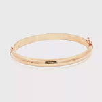 Load and play video in Gallery viewer, Elegant Rose Gold Bangle Bracelet