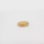 Load and play video in Gallery viewer, Tri-Color Yellow Gold Band Ring