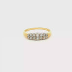 Load and play video in Gallery viewer, 18ct Gold Multi-Stone Ring with Round Brilliant Cut Diamonds