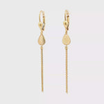 Load and play video in Gallery viewer, Yellow Gold Teardrop Dangle Earrings