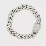 Load and play video in Gallery viewer, White Gold CZ Chain Bracelet