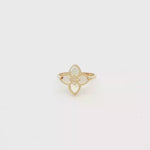 Load and play video in Gallery viewer, 14ct Yellow Gold Multi-Stone Ring with Mother of Pearl