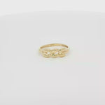 Load and play video in Gallery viewer, 14K Yellow Gold Leaf Design Band Ring