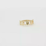 Load and play video in Gallery viewer, Modern Interlocking Yellow Gold Band Ring
