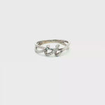Load and play video in Gallery viewer, White Gold Multistone Ring with Round Cut Diamonds
