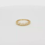 Load and play video in Gallery viewer, Textured Yellow Gold Band Ring