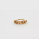 Load and play video in Gallery viewer, Textured Yellow Gold Band Ring