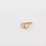 Load and play video in Gallery viewer, Tri-Tone Gold Intertwined Band Ring