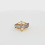 Load and play video in Gallery viewer, Yellow Gold CZ Multistone Ring