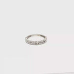 Load and play video in Gallery viewer, Elegant White Gold Band Ring