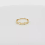 Load and play video in Gallery viewer, Yellow Gold Openwork Design Band Ring