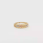 Load and play video in Gallery viewer, Textured Yellow Gold Band Ring