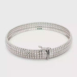 Load and play video in Gallery viewer, White Gold Diamond Bracelet