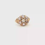 Load and play video in Gallery viewer, 10ct Yellow Gold Multi-Stone Ring with Round Brilliant CZ (Vintage)
